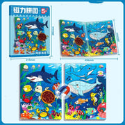 Kinder Auto Transport Magnetisches Puzzle Spielzeug