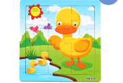Holzpuzzle Tiere Puzzlespielzeug Frühkindliche Eltern-Kind-Spiele