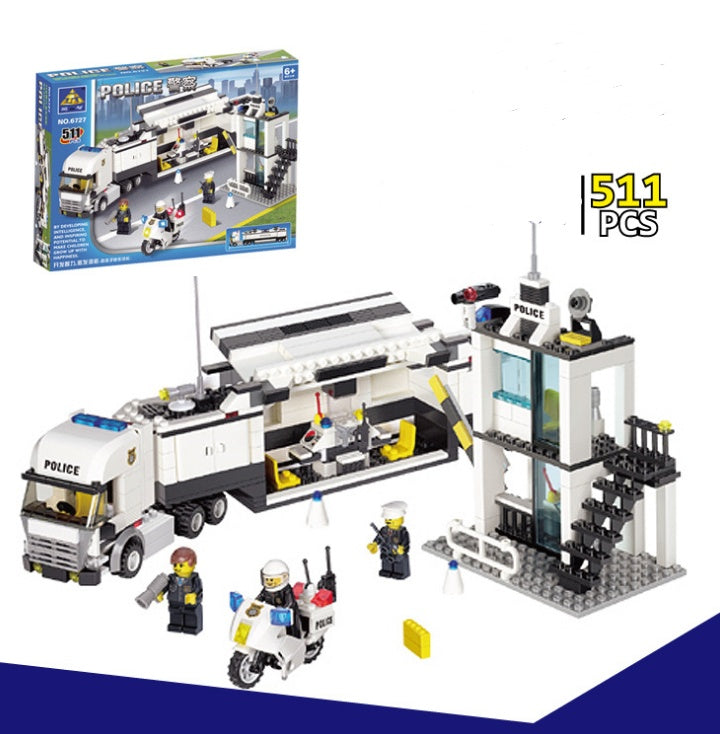 511 Stück Polizei Serie Puzzle Kleine Partikel Zusammenbau Spielzeug