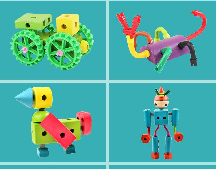 Kindergarten Lehr spielzeug Umweltschutz Creative Magic Stick Puzzle