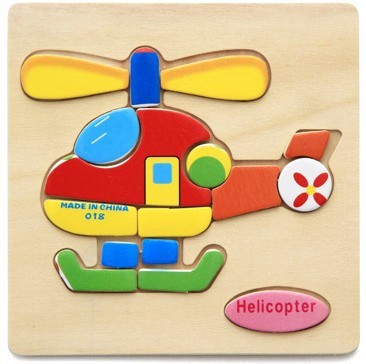 Holz drei dimensionales Kinderspiel zeug