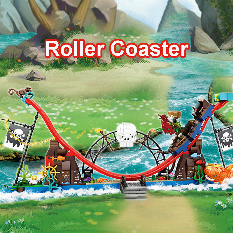 Ganze Set Von Pirate Schiff Schatz Brust Montage Block Spielzeug