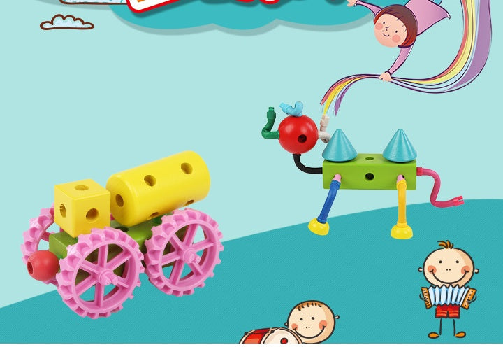 Kindergarten Lehr spielzeug Umweltschutz Creative Magic Stick Puzzle