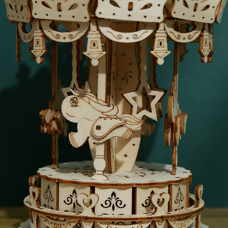 mytooy 3D Holzpuzzle Karusell
