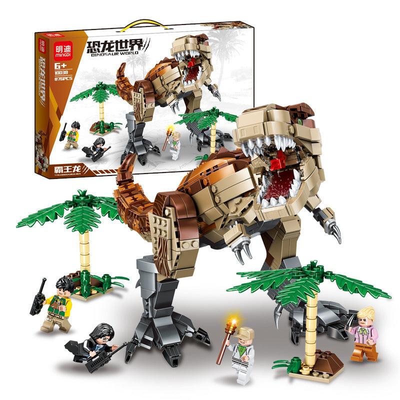 Dinosaurier Welt kinder Puzzle Montiert Gebäude Block Spielzeug