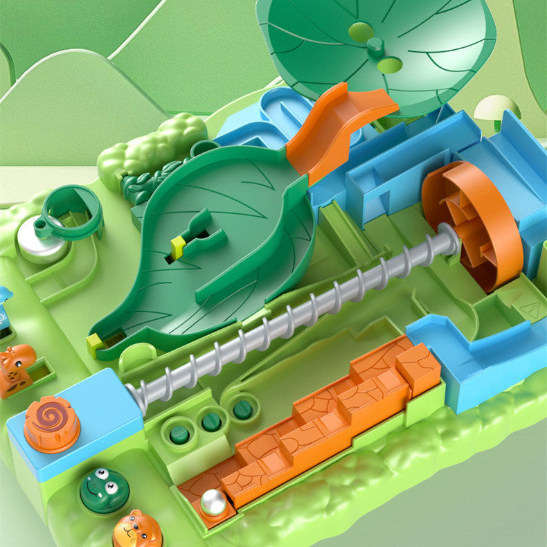 "Kinderspieltischspielzeug für Dschungel-Abenteuer-Ballbahn-Puzzle"