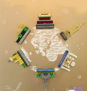 Tierischer magnetischer Kühlschrank magnet zusammen gebaut Baustein Spielzeug für Kinder