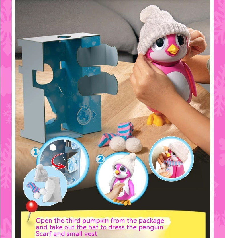 Niedliche kleine Pinguin-Simulation Elektrische Kinder Cartoon Kunststoff Haustier Spielzeug