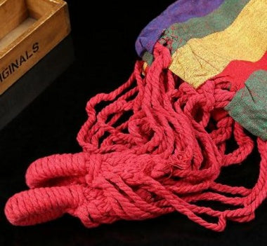 Outdoor-Camping- und Freizeit-Raum Doppel-Schaukel, Einzel-Erwachsenen-Schaukel, Hängematte aus Canvas, Verdickung und Erweiterung, Kinder-Hängematten-Spielzeug.