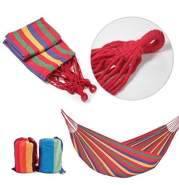 Outdoor-Camping- und Freizeit-Raum Doppel-Schaukel, Einzel-Erwachsenen-Schaukel, Hängematte aus Canvas, Verdickung und Erweiterung, Kinder-Hängematten-Spielzeug.