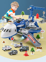 mytooy Flughafen Spielset mit Fahrzeugen und Zubehör