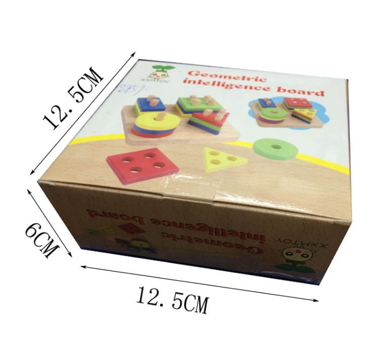 Baby Spiel Spielzeug Holz Puzzle Pädagogisches Spielzeug Geometrische formen Spiel Spielzeug Stick Baby Kid Kinder Intelligenz Puzzle für Kid