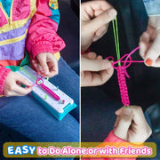 Mädchen Geschenk Armband Herstellung Bastel spielzeug Kinder DIY Schmuck Herstellung Werkzeug kasten Trage gurt Strick gerät Anzug