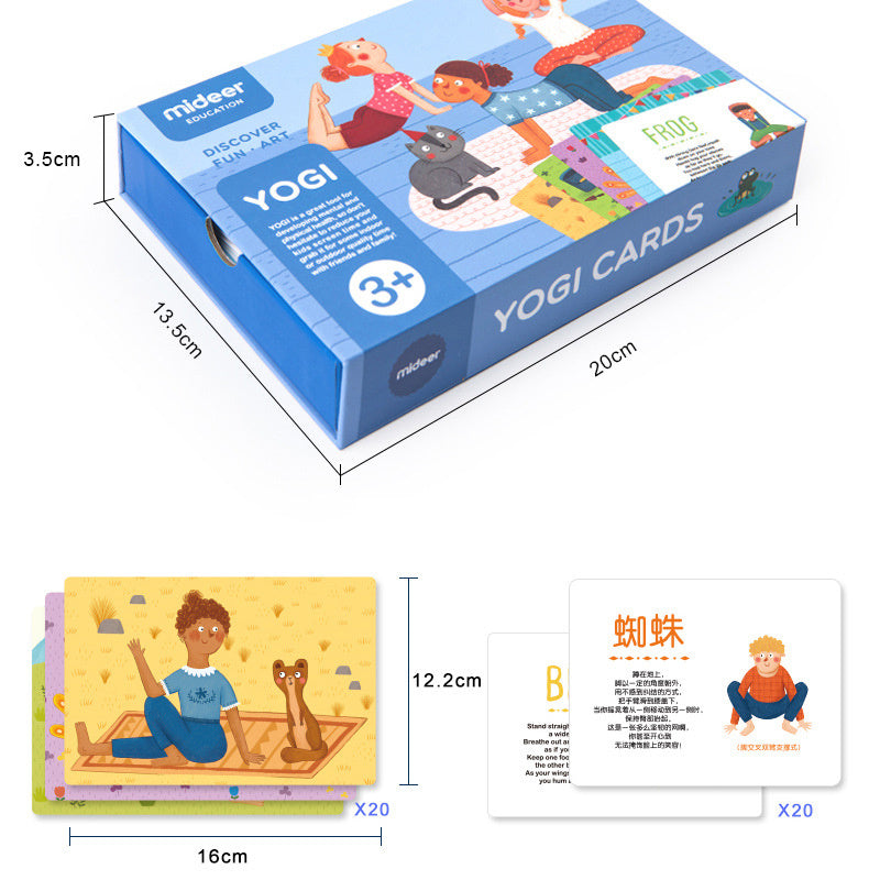 Baby Frühen Bildung Pädagogisches Spielzeug Kindergarten Intelligenz Entwicklung Yoga Karte