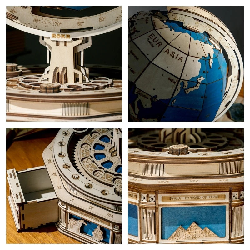 mytooy 3D Holzpuzzle Globus