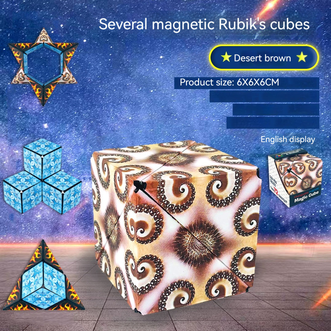 Solide Geometrie Variable Magnetische Rubik Würfel Blöcke
