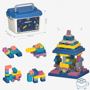 "Kindergarten-Bauklötze aus Kunststoff, zusammengebautes Lernspielzeug, tragbares Geschenkset in einer Box"