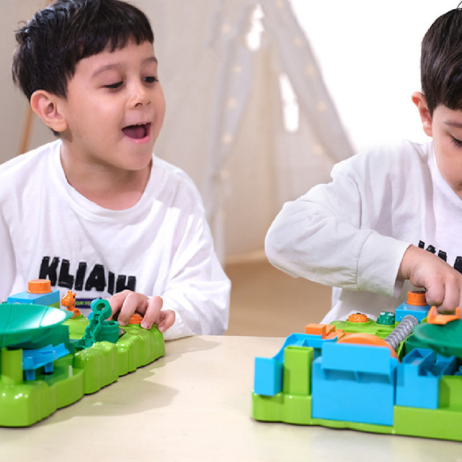 "Kinderspieltischspielzeug für Dschungel-Abenteuer-Ballbahn-Puzzle"