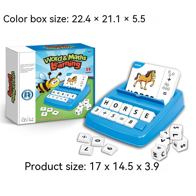 Alphabet Desktop-Spiel Lern zahlen Matching Early Education Spielzeug