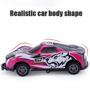 Flip Stunt Auto Legierung Ziehen Sie zurück 4Wd Rennwagen Modell Cooles Graffiti Friction Auslauf Spielzeug für Kinder Jungen Kinder Weihnachts geschenk