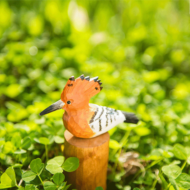 Holz schmuck aus Holz für Kinder, kleiner fetter Vogel
