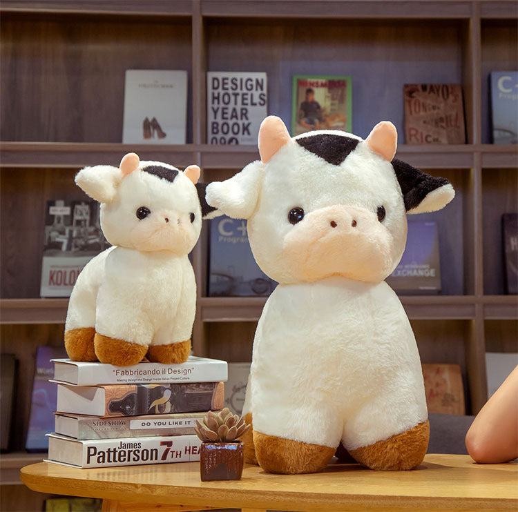 Cartoon Glückskalb Puppe Plüschspielzeug für Kinder