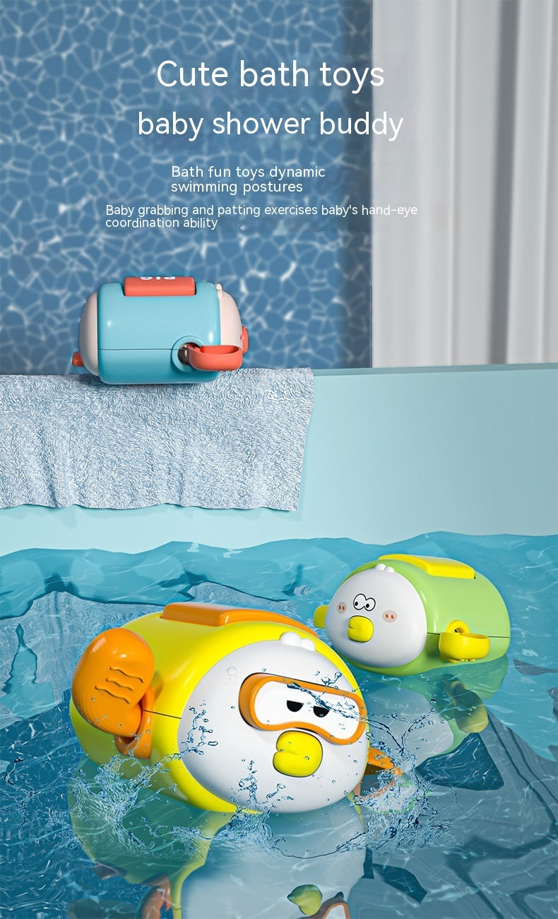Kinder Bades pielzeug Cartoon Uhrwerk Bad Wasserspiel zeug