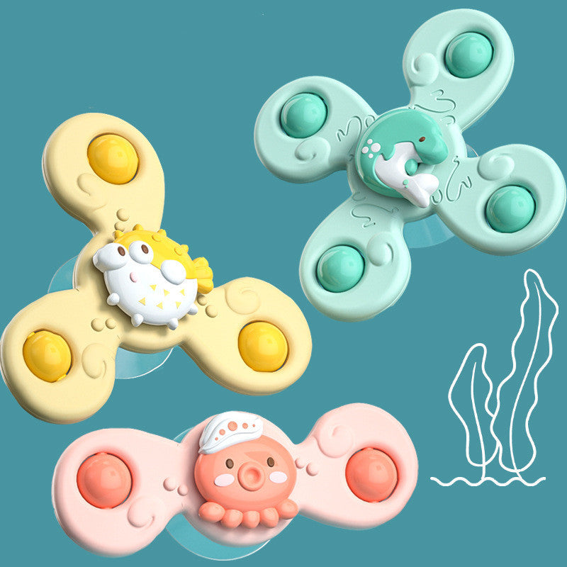 Kinder Saugen Disc Rotary Tisch Rotierenden Insekt Marine Tier Gyro Spaß Bad Rotierenden Spielzeug Für Kinder Und Kleinkinder