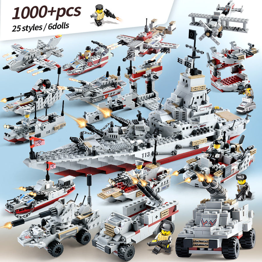 8-in-1 military schlacht junge geschenk puzzle kinder spielzeug