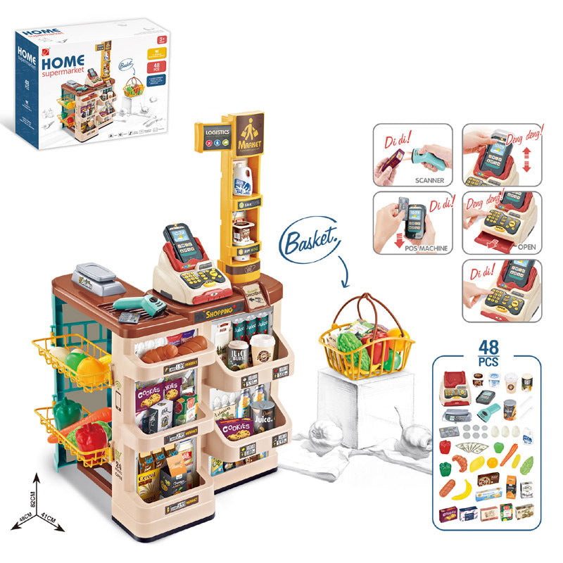 Kinder-Simulations-Supermarkt-Kombinationsspielzeug