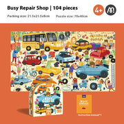 Flugzeug-Tier-Puzzle Kinder-Puzzle Papier-Spielzeug