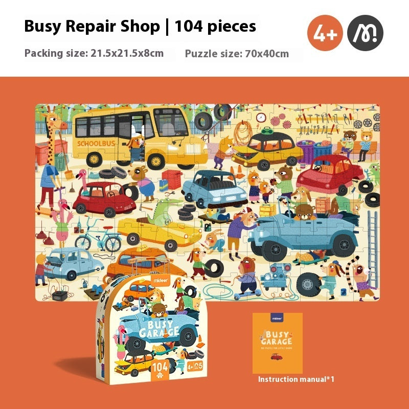 Flugzeug-Tier-Puzzle Kinder-Puzzle Papier-Spielzeug