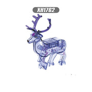 "Tierisches Rehkitz Weihnachtsmann-Szenen-Zubehör Kleine Bausteinspielzeuge"