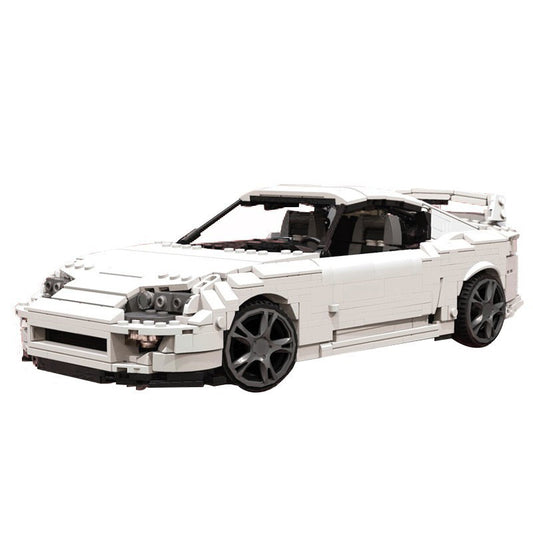 Model 31841 Decoration White A80-small Particle Car Assembled Building Block Toys