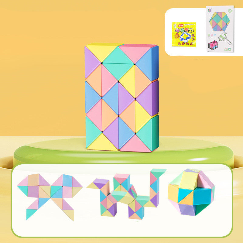 Schlange Twist Cube Stress Relief Pädagogisches Spielzeug Kinder Geschenke Magie Schlange Herrscher Puzzle Klapp Pädagogische