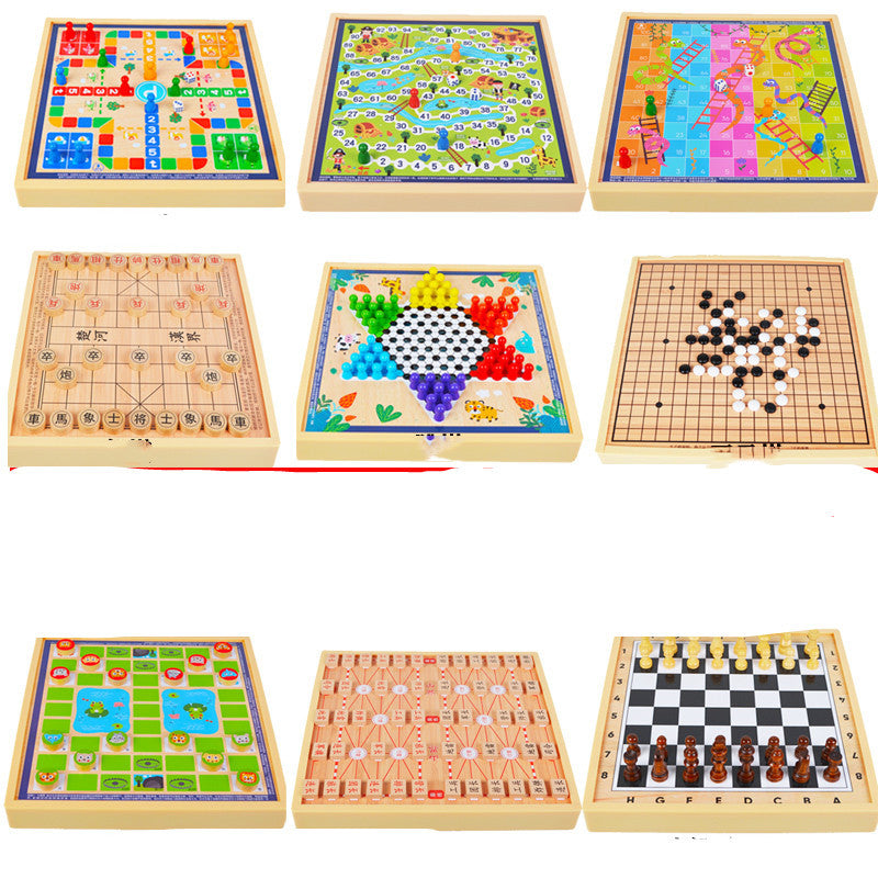 mytooy Holz-Brettspiel Sammlung