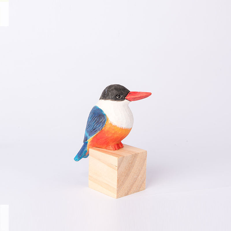 Holz schmuck aus Holz für Kinder, kleiner fetter Vogel