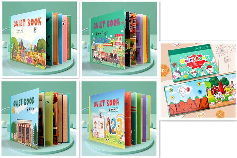 Kinder Pädagogisches Spielzeug Wiederholt Klebte Bücher Zu Lesen