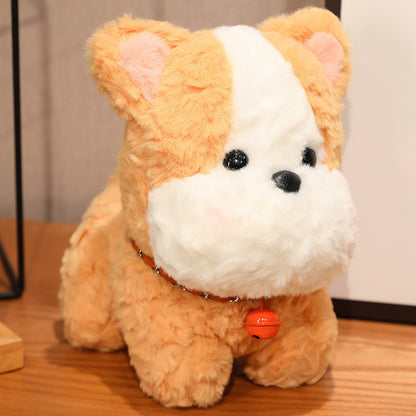 Puppy Doll Shiba Inu Doll Schnauzer Sleep Hug Doll Plush Toys