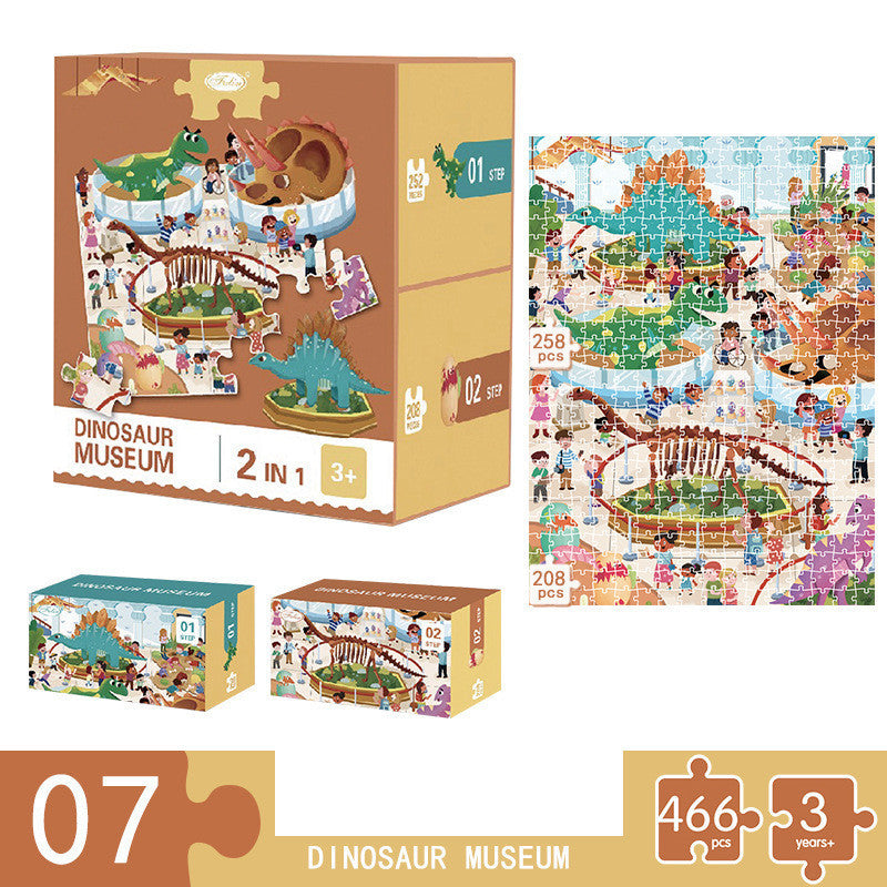 Kinder Papier Aufklärung Pädagogisches Puzzle Spielzeug