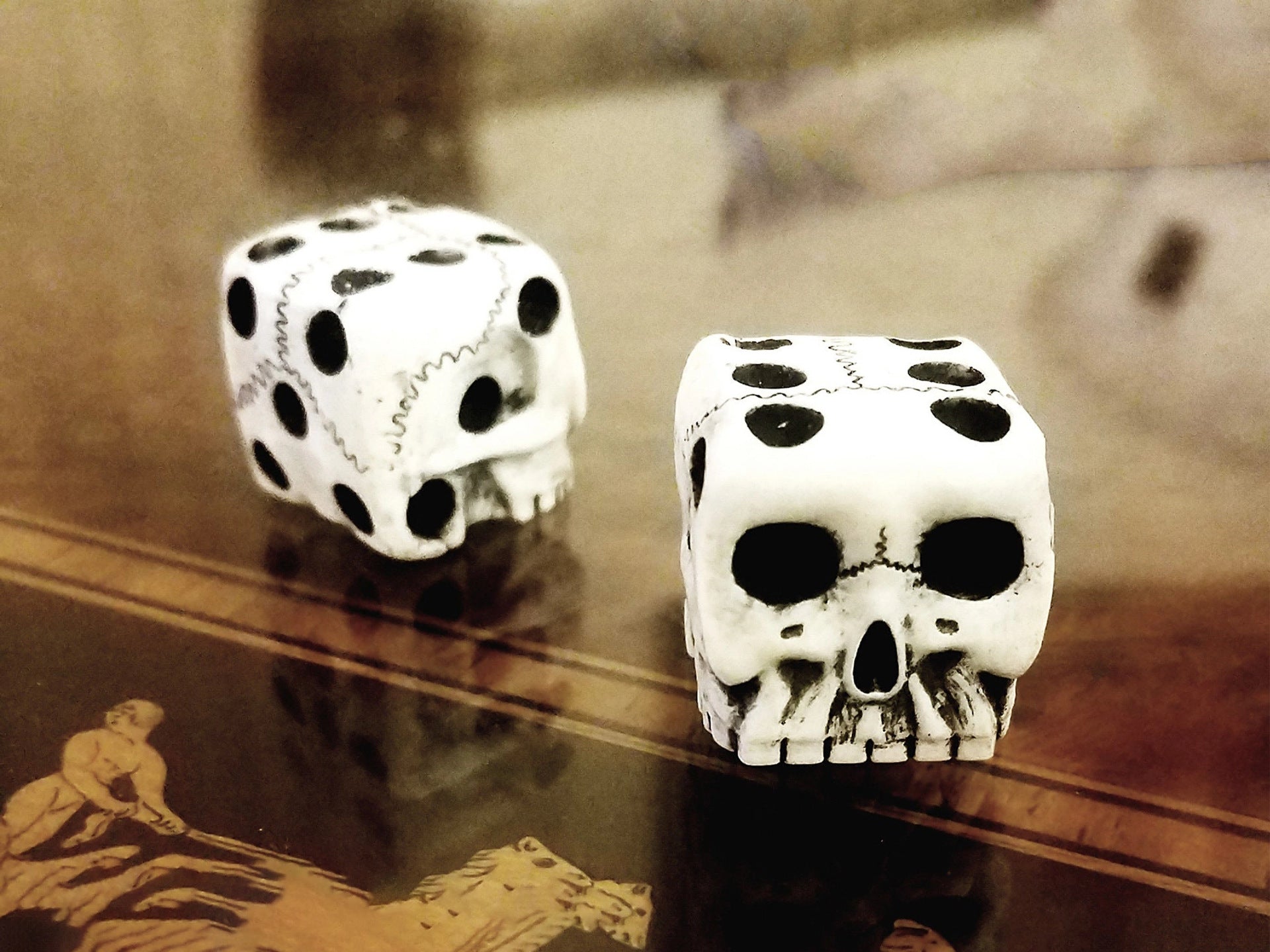 "Weißer Totenkopf-Würfelspiel Neuartige Freizeitspielzeuge"