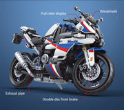 mytooy Retro Motorrad Klemmbausteine