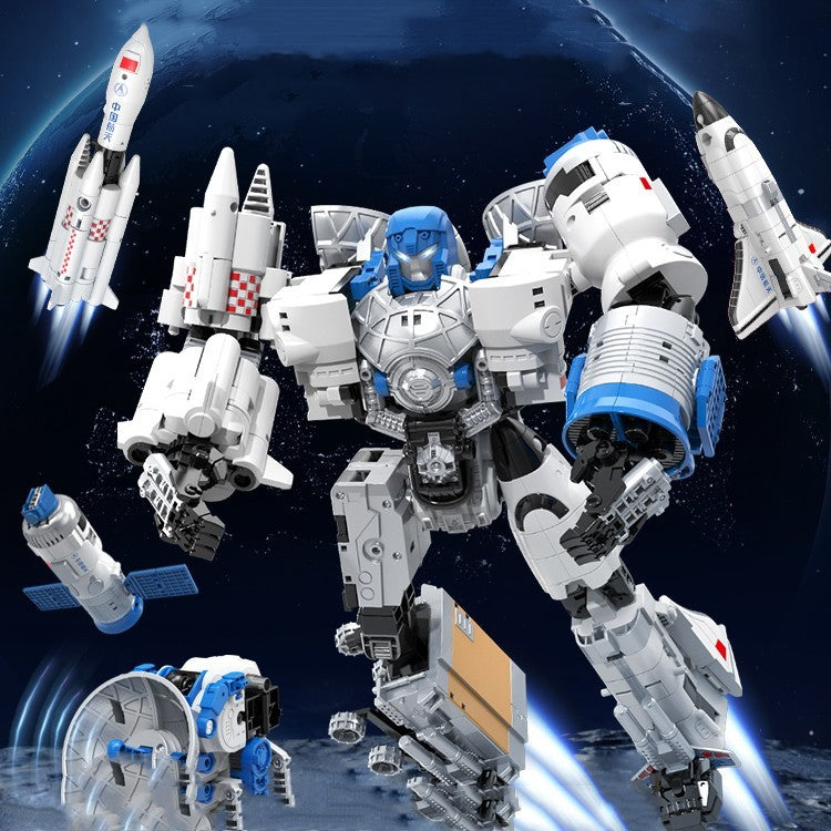 mytooy Weltraum Raketen-Roboter Klemmbausteine