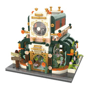 Monet Flower House Patchwork Small Particle Building Block Model Toys