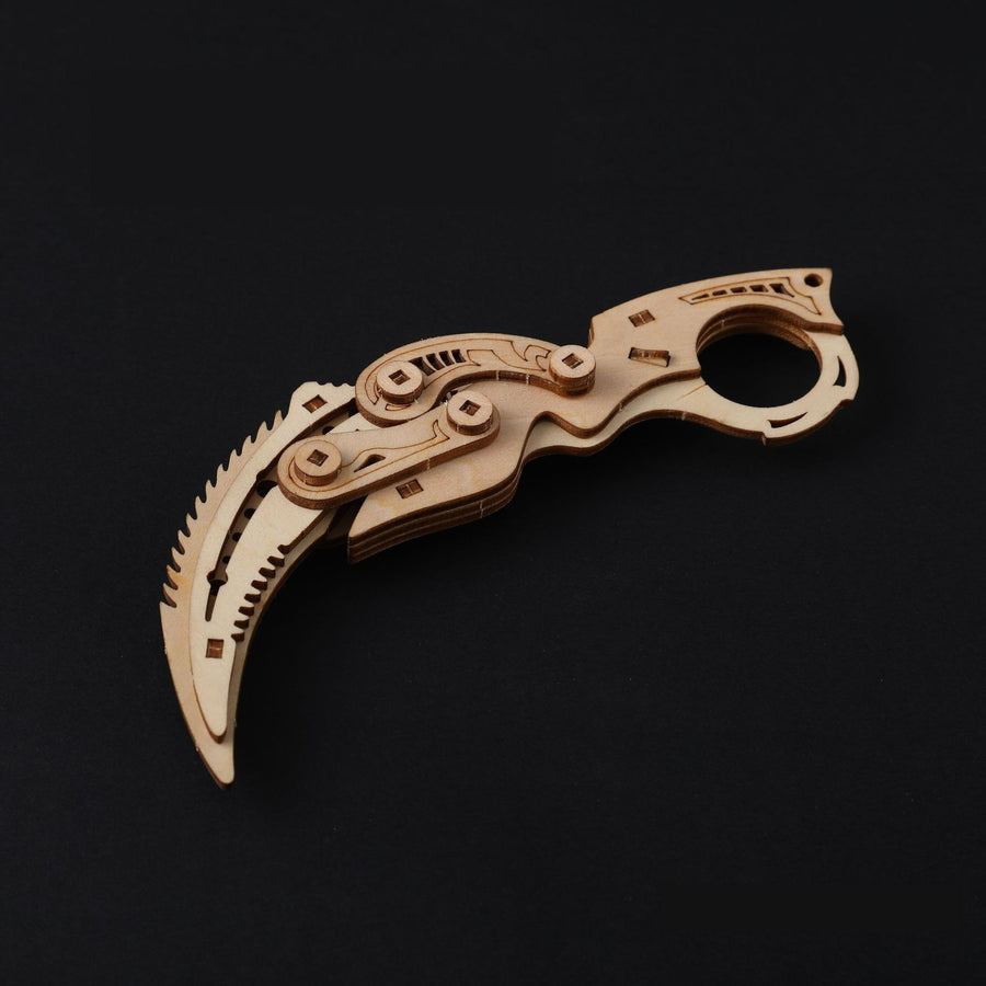 Aus Holz zusammen gebautes 3D-Modell Puzzle pädagogisches handgemachtes Spielzeug