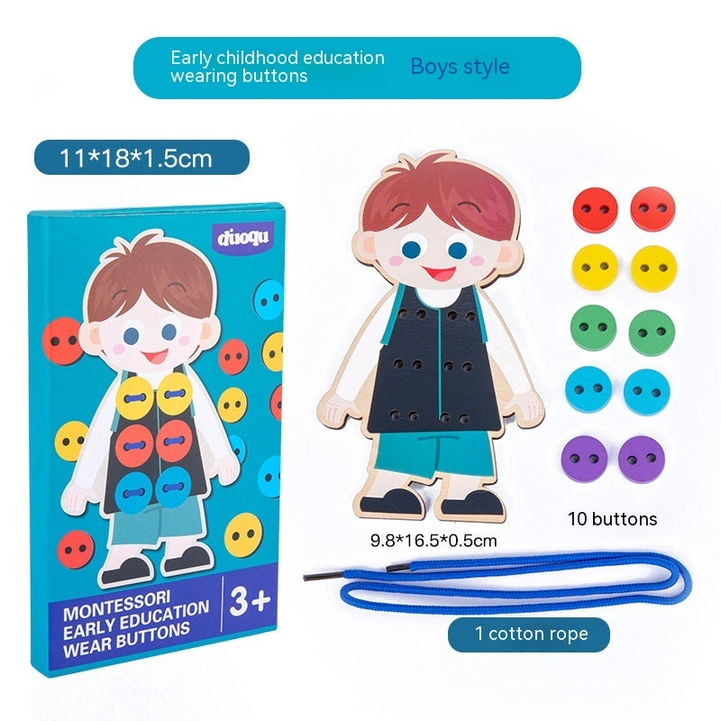 mytooy Montessori Knopf- und Schnürspiel