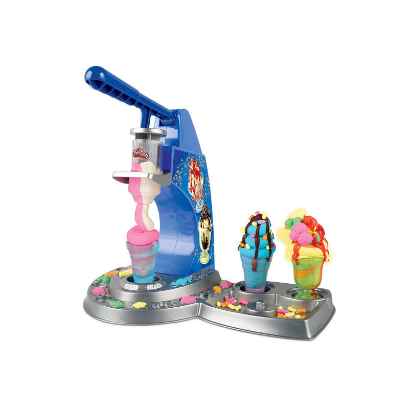 Küchen serie Buntes Eiscreme-Set Kinder-Plastilin-Spielzeug