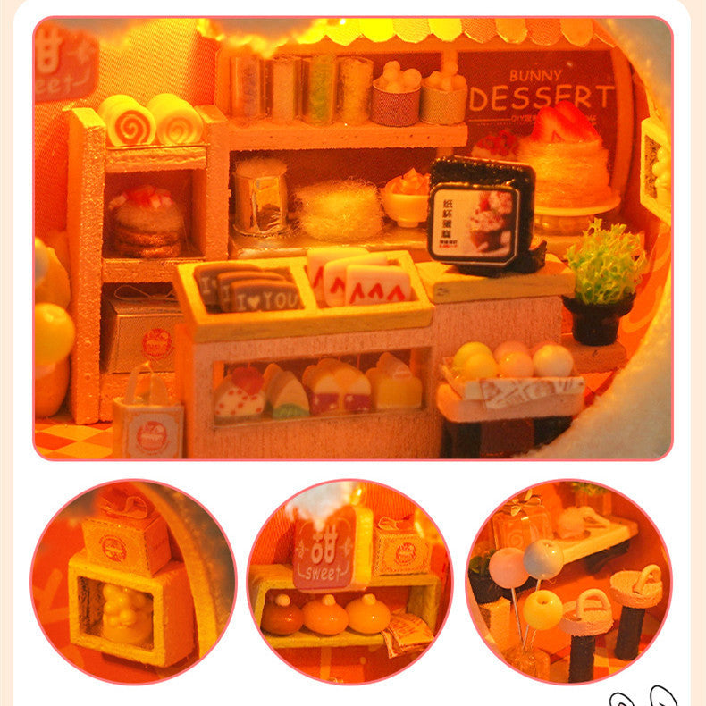 Miniature Building Model Assembled Furry Toys Mein Shop