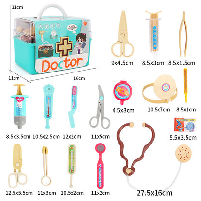 Children Play House Little Doctor Nurse Set Girl Stethoscope Injection Play First Aid Kit Baby Toys