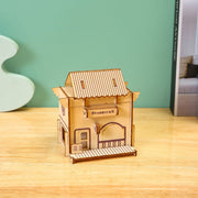 3D Drei-dimensionale Laser Haus Puzzle Montage Handgemachte Holz Spielzeug
